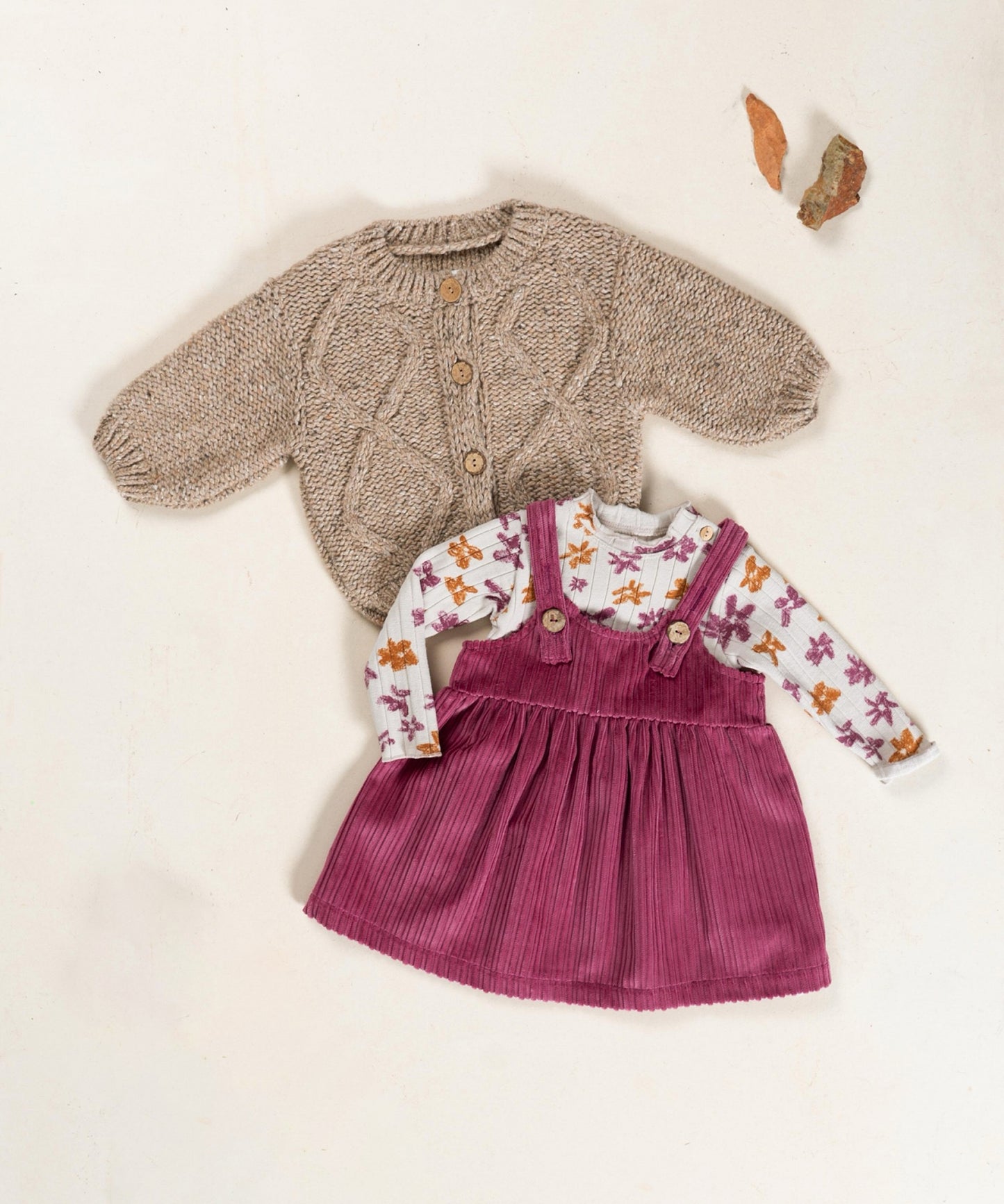 Rosy Corduroy Dress