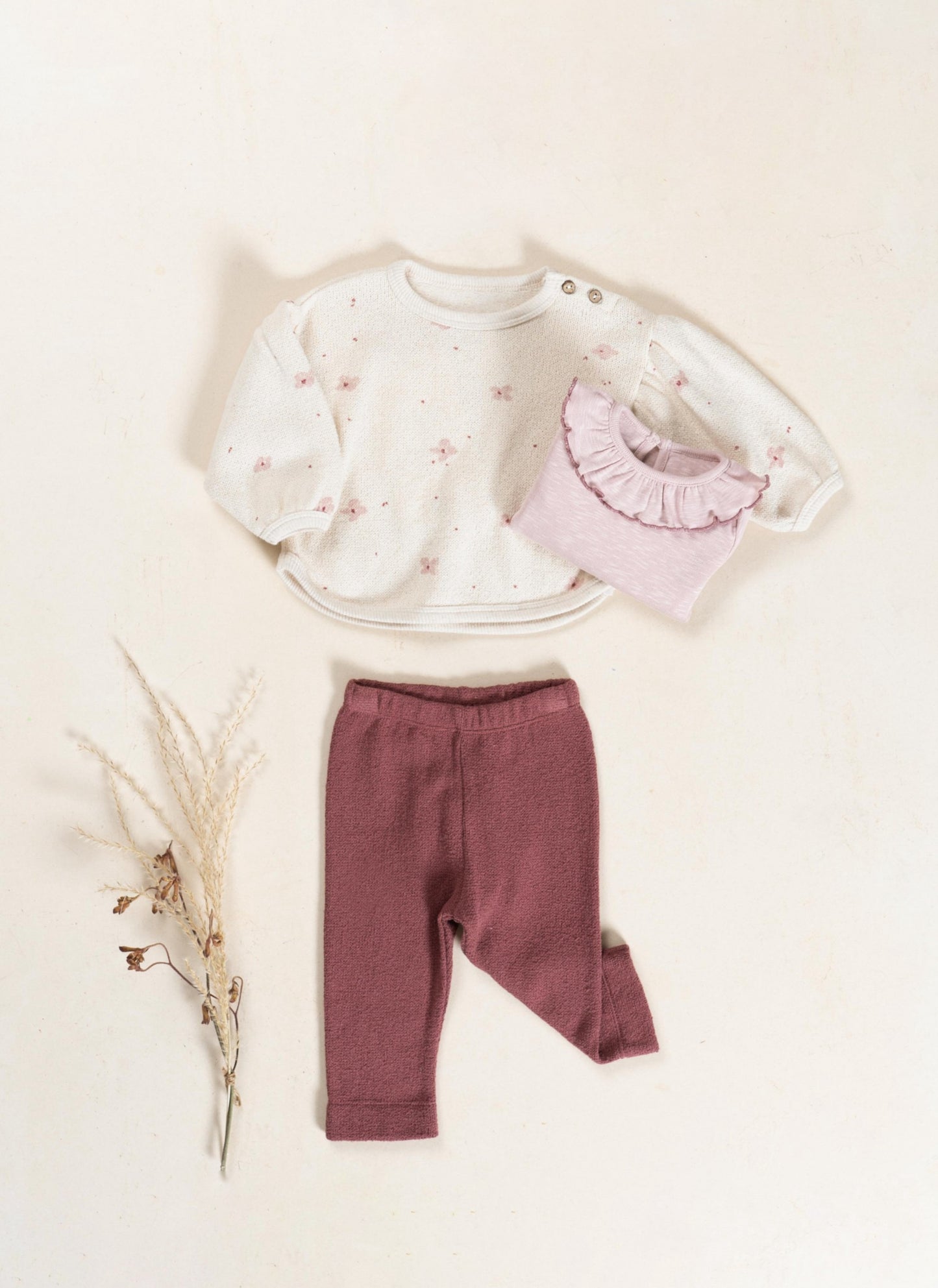 Printed Jersey Sweater || Flower Print