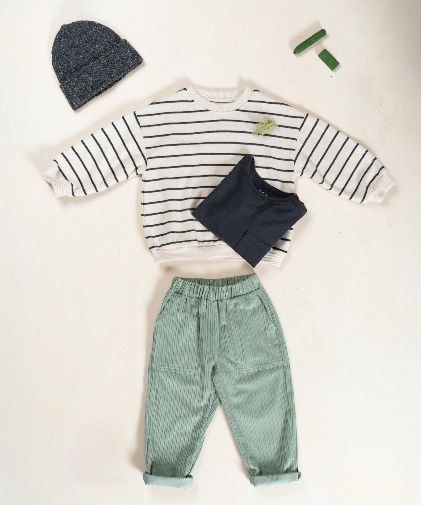 Corduroy Trousers || Light Green