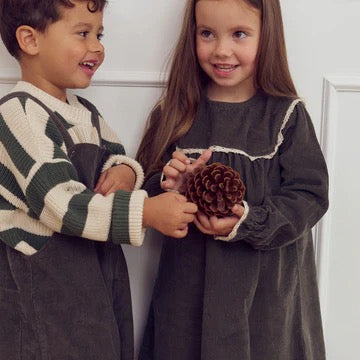 Corduroy Dress || Deep Green