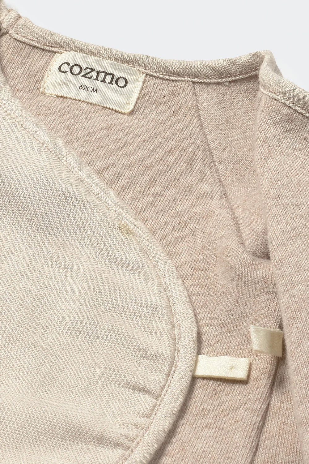 Melange Flannel Newborn Top || Stone