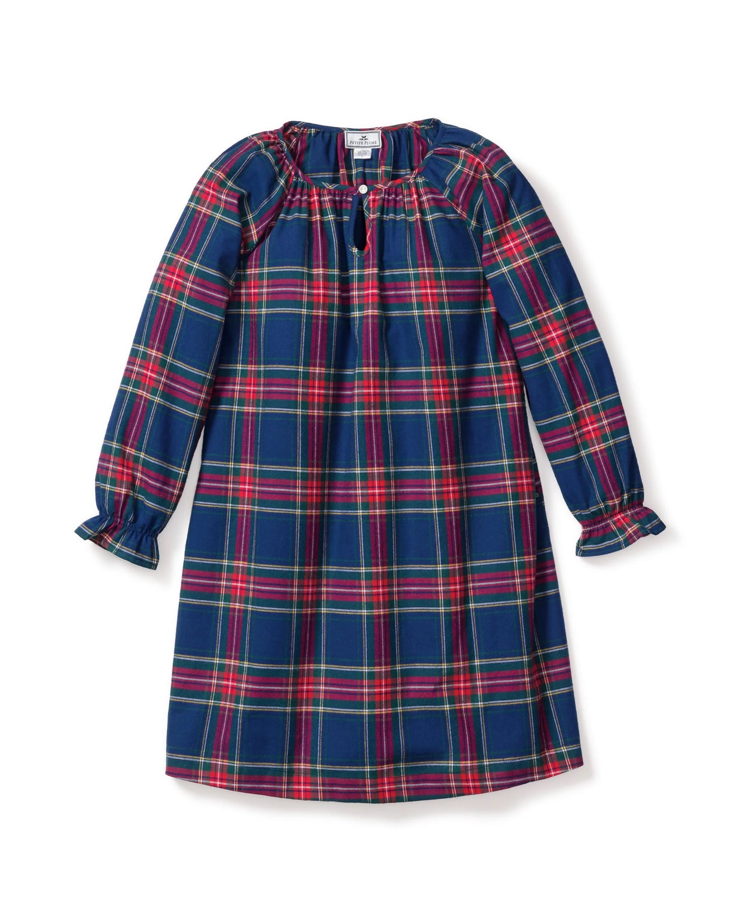 Petite Plume Girl's Brushed Twill Delphine Nightgown || Windsor Tartan