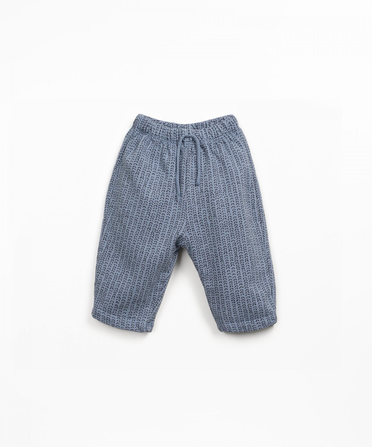 Blue Fleece Trousers with Elastic Waist
