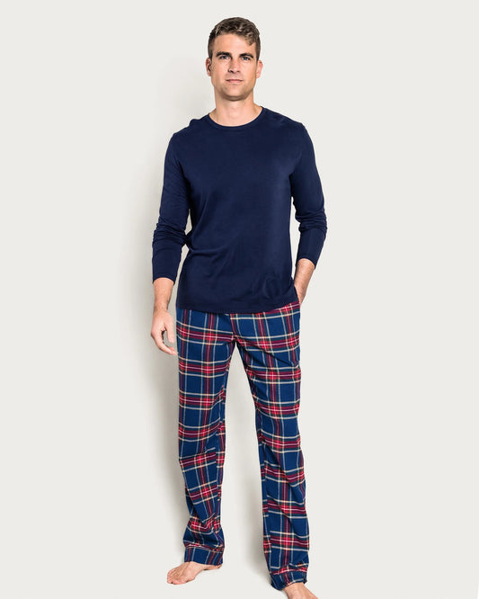 Petite Plume Men's Brushed Twill Pajama Pant || Windsor Tartan