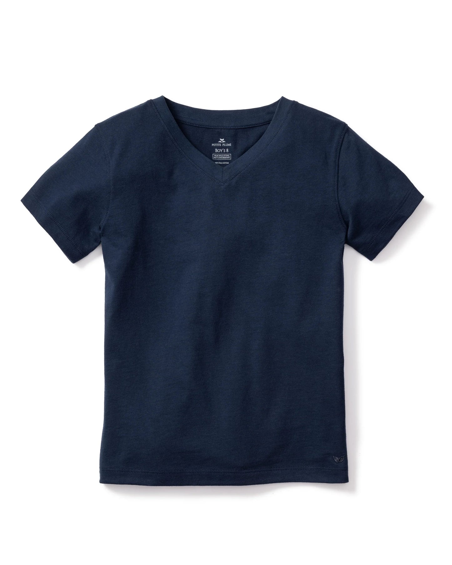 Petite Plume Kid's Brushed Twill Pajama Pant and Navy T-Shirt Set || Windsor Tartan