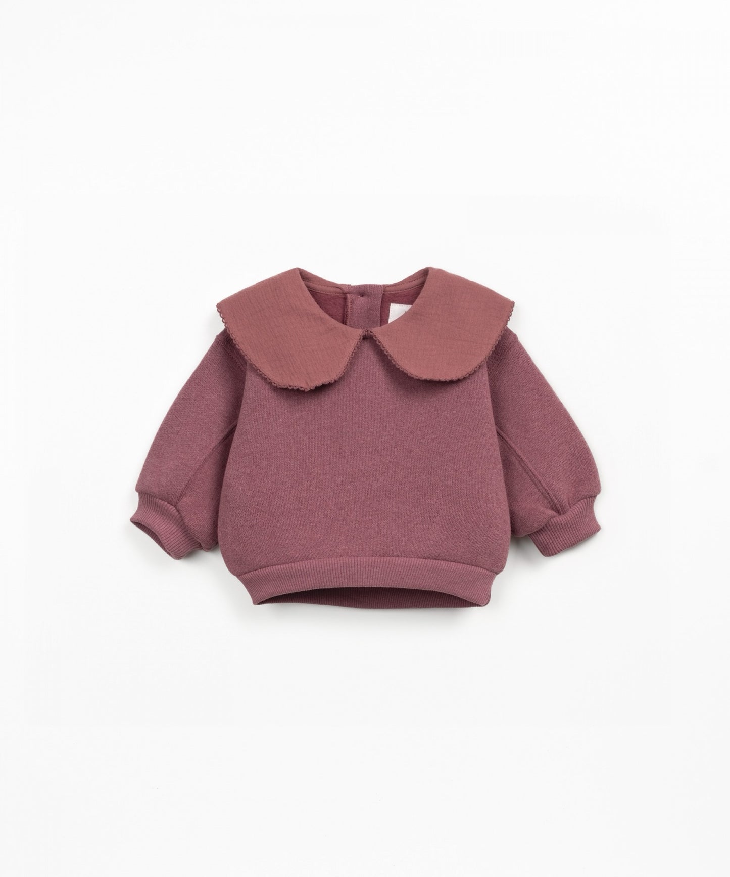 Knitted Fleece Sweatshirt with Collar
