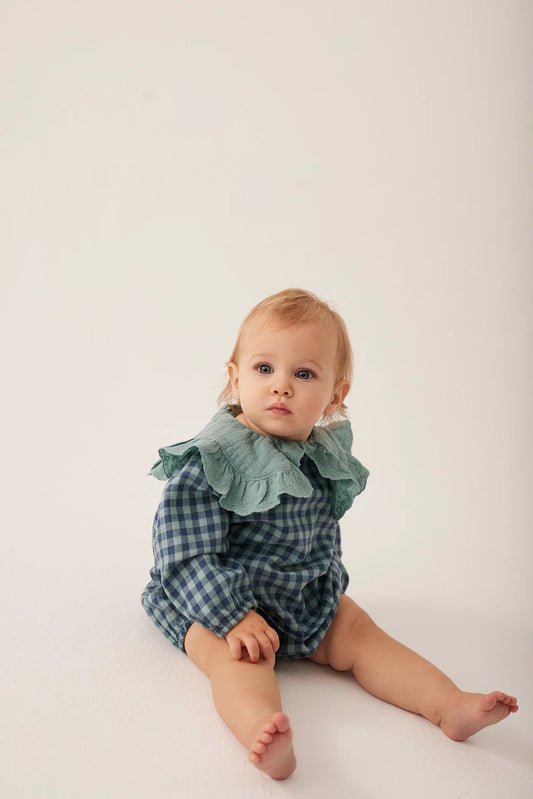 Baby Girl's Gingham Flannel Blouse