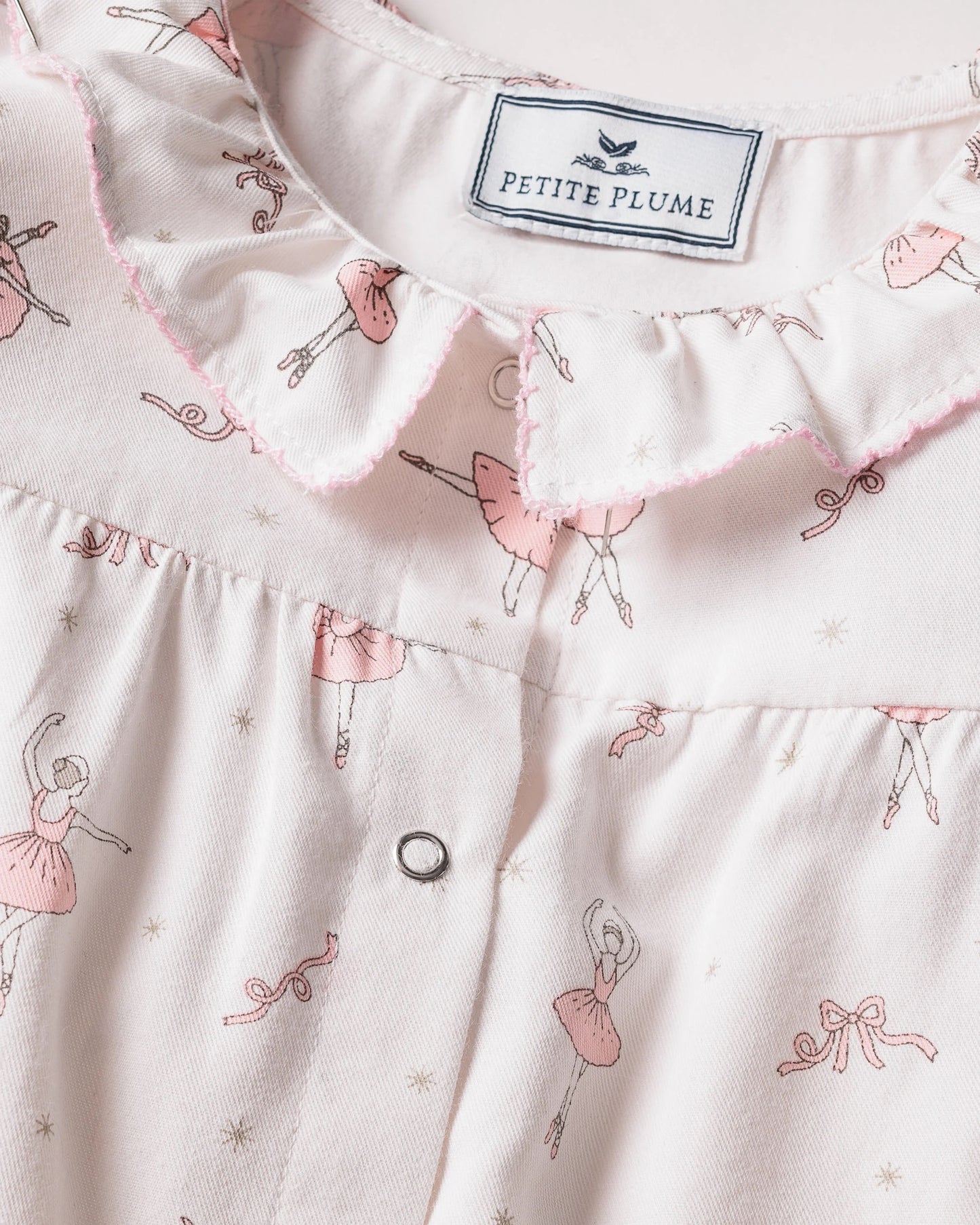 Petite Plume Baby's Twill Madeline Romper || Sugar Plum Fairy