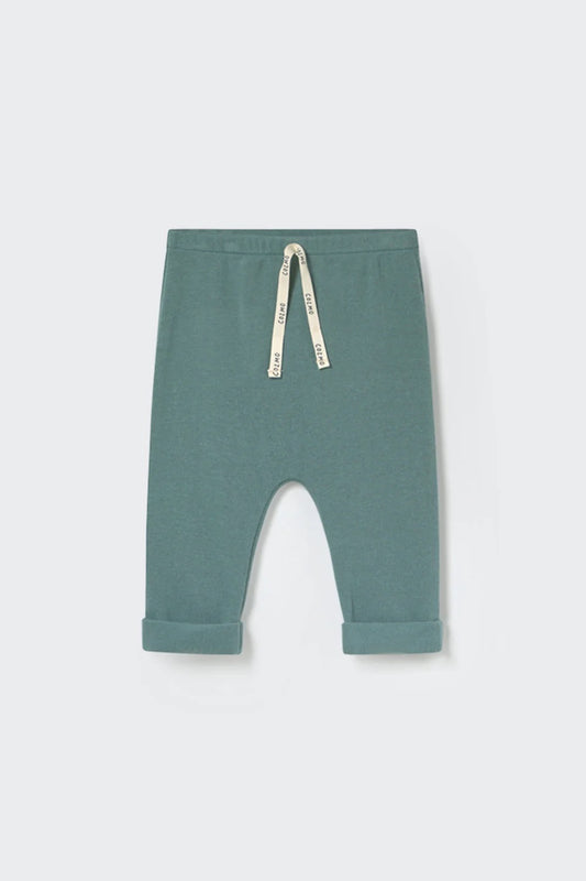 Soft Brushed Knit Baby Pants || Arctic Blue