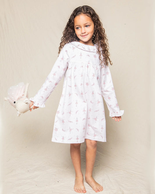 Petite Plume Girl's Twill Scarlett Nightgown || Sugar Plum Fairy