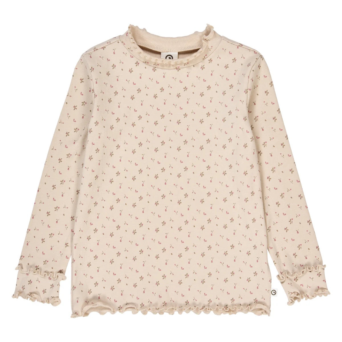 Aster Frill Collar Top || Oak/ Nostalgia Rose/ Beige
