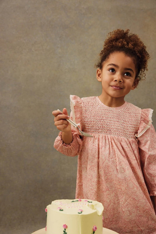 Saralou Dress || Pink Mountain Avens