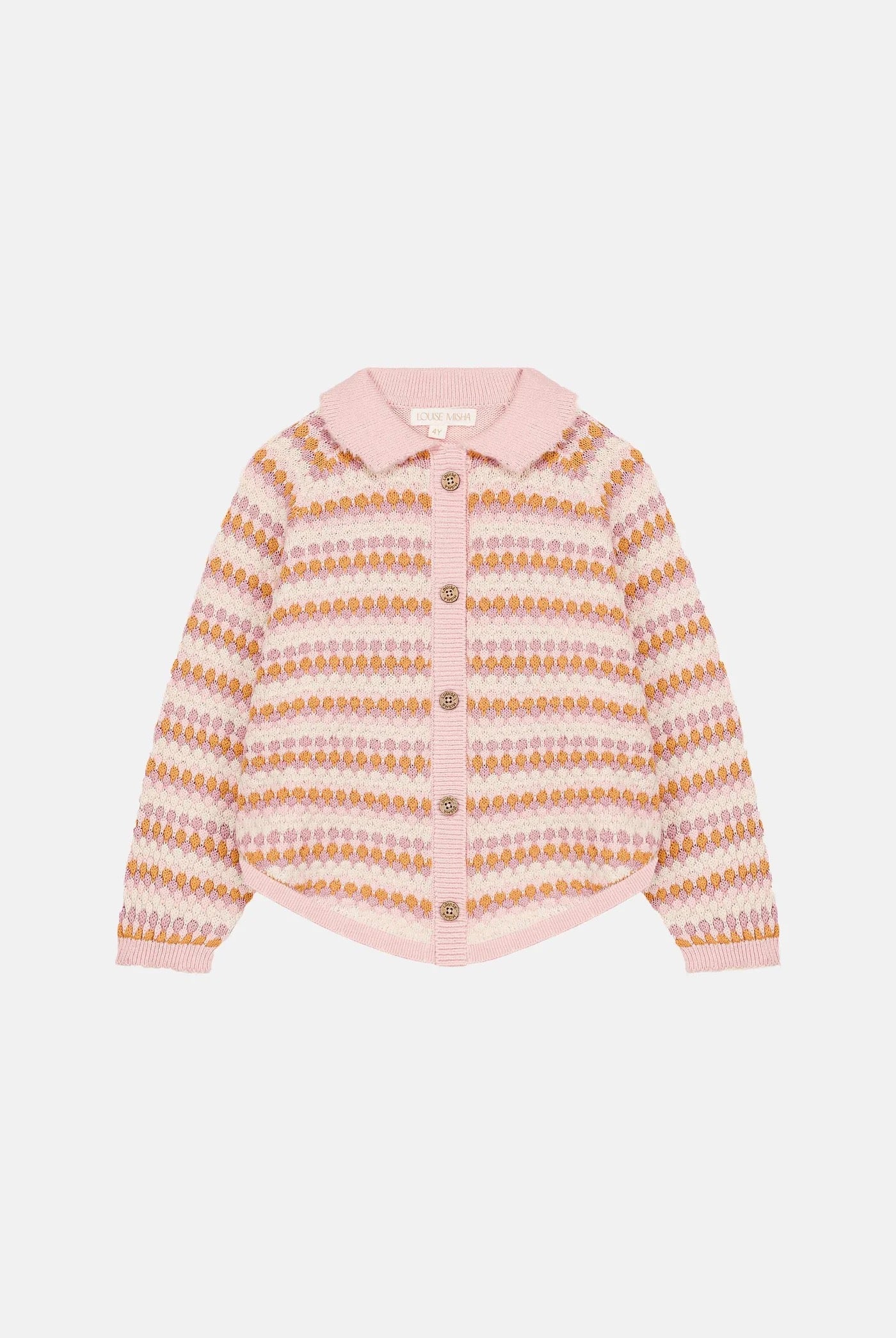 Khellani Girls Button Sweater