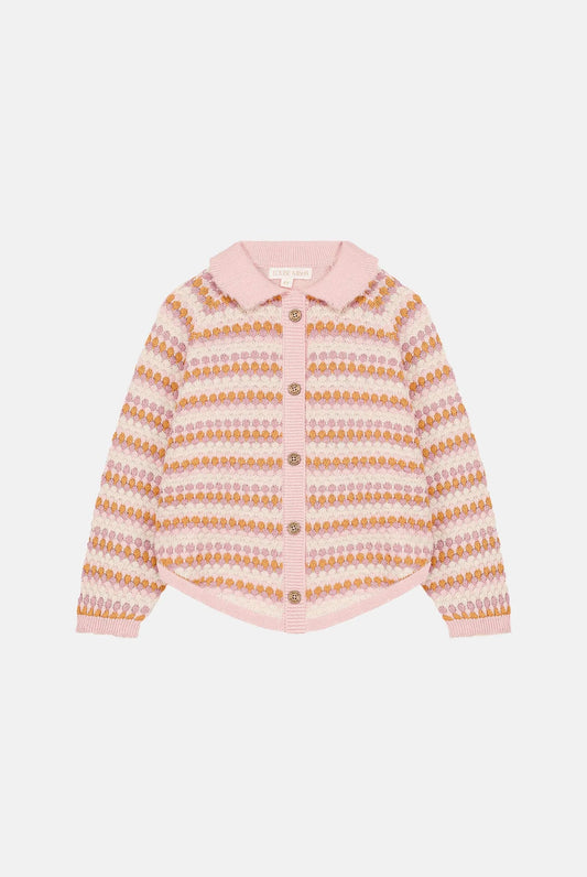 Khellani Girls Button Sweater