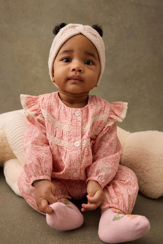Litany Jumpsuit || Pink Mountain Avens