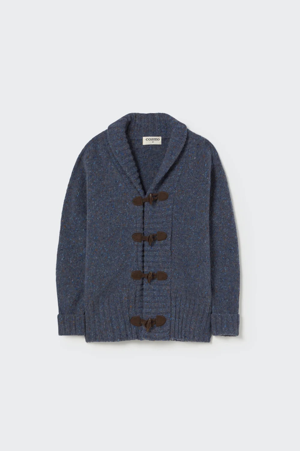 Laos Tweed Tricot Collar Cardigan || Blue