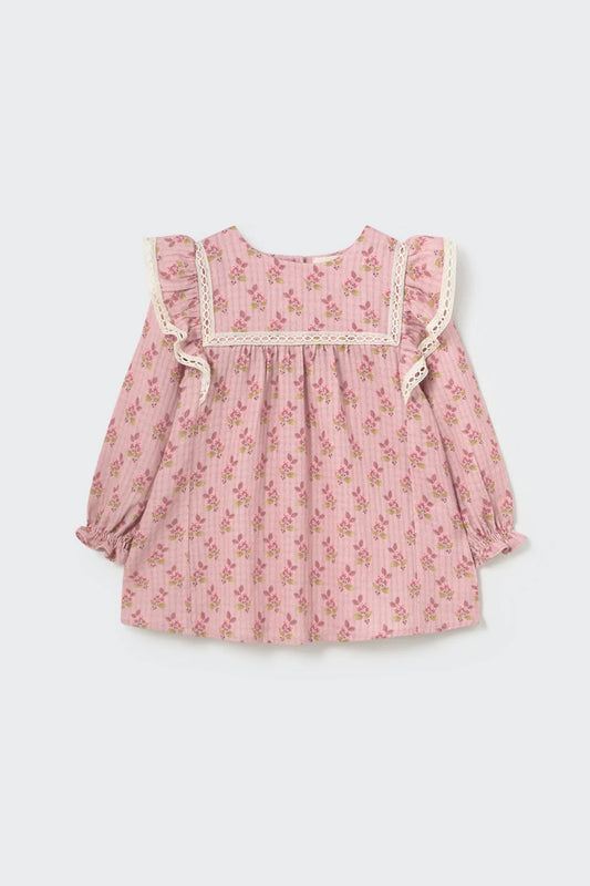 Baby Girls Floral Dress || Pink Bloom