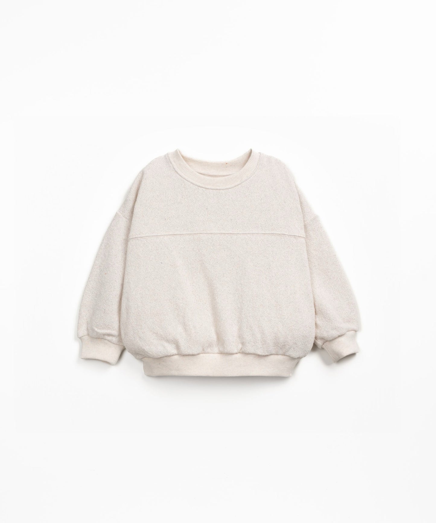 Sustainable Cotton Sweatshirt for Boy || Cream