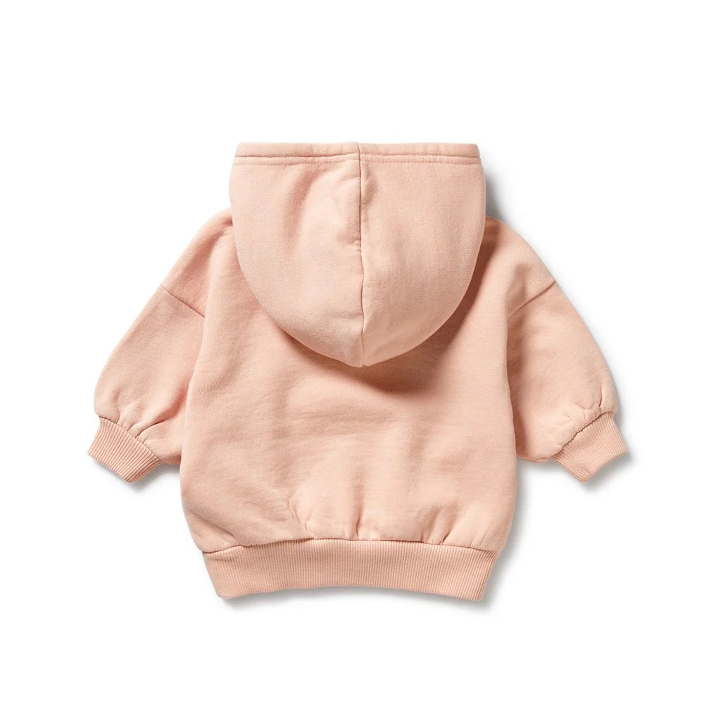 Organic Cotton Hooded Sweatshirt || Blush Pink