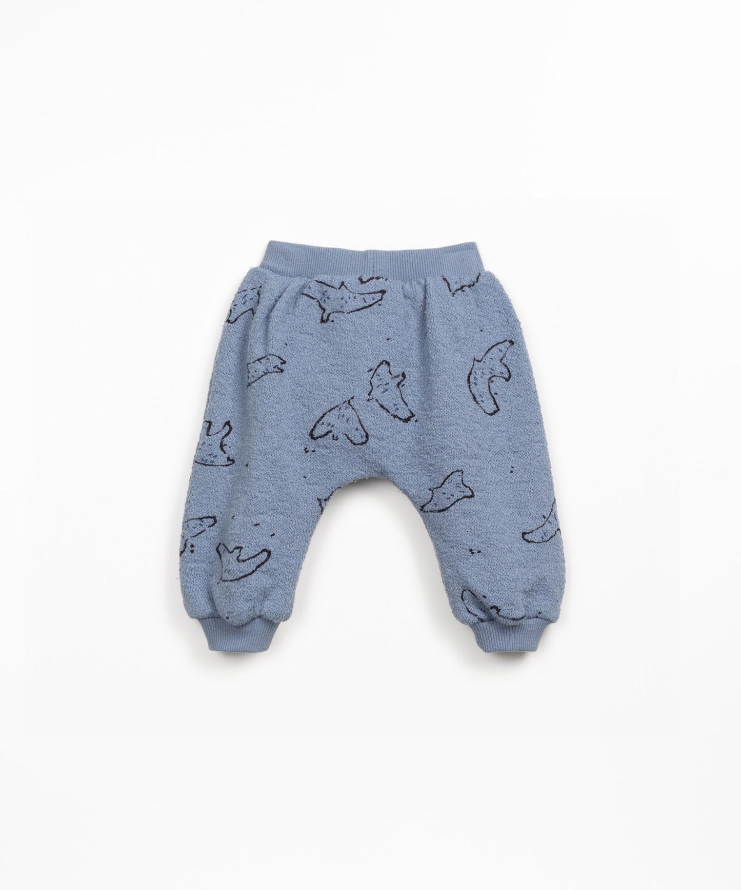 Fleece Jersey Trousers || Watercolor Bird Print