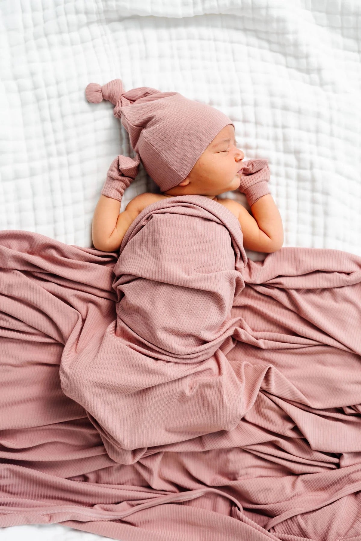 Jane Ribbed Swaddle Blanket