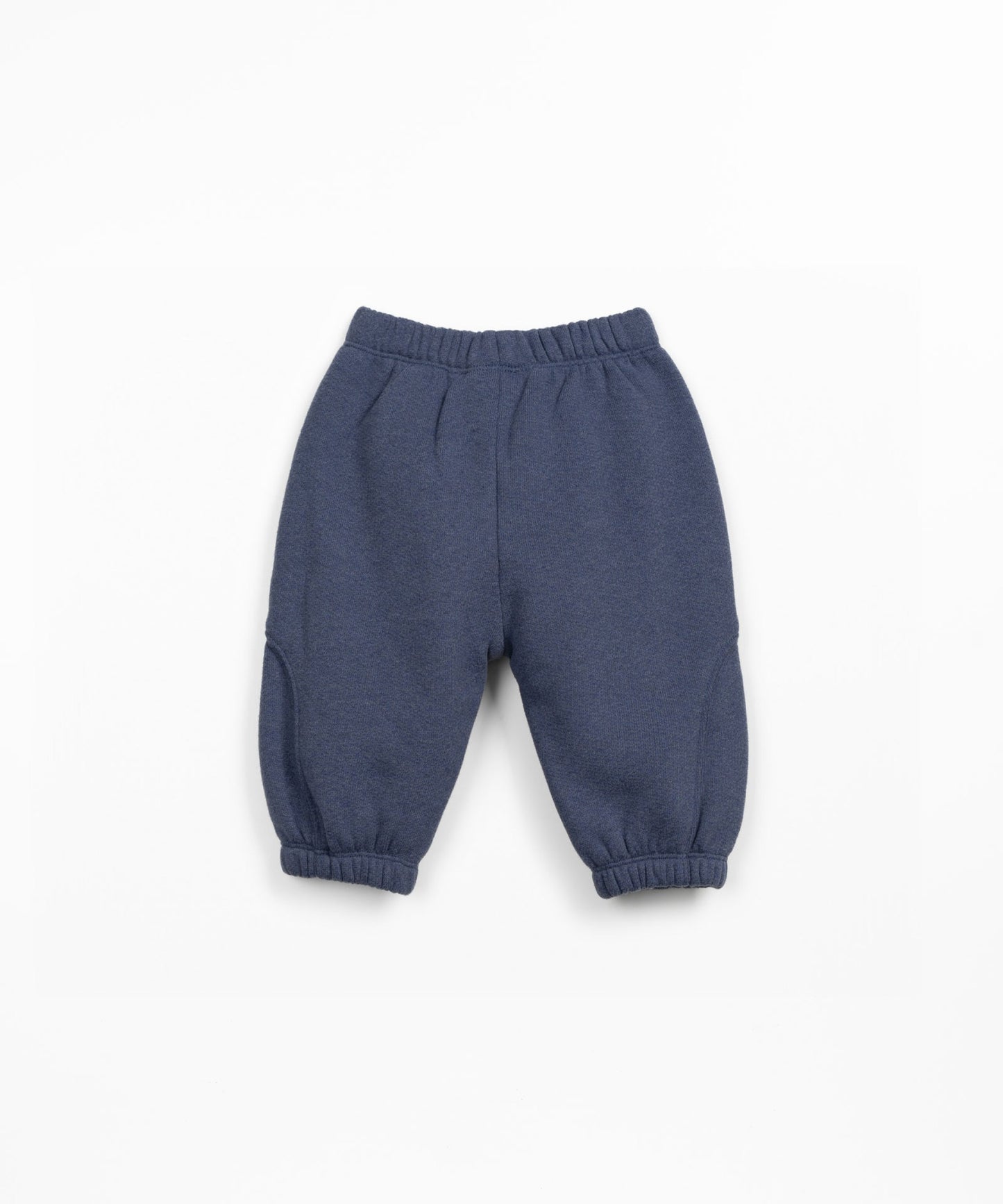 Jersey Fleece Trousers With Elastic Waistband || Dark Blue