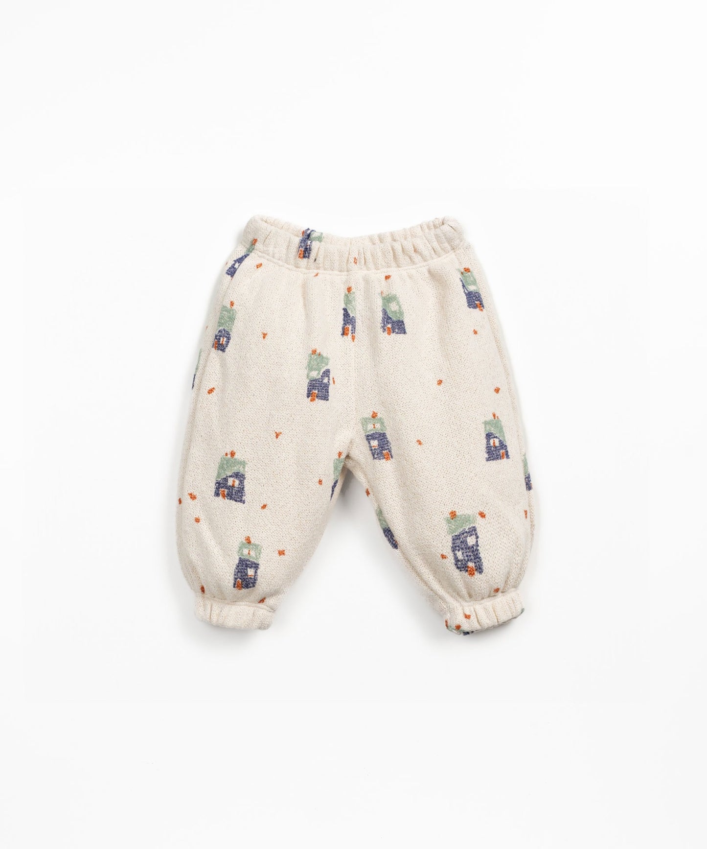 Knitted Jersey Trousers || House Print