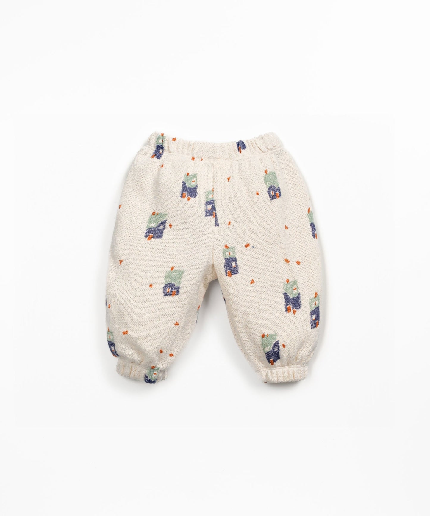 Knitted Jersey Trousers || House Print