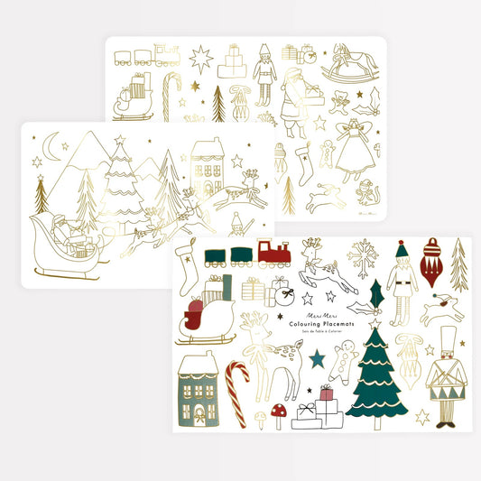 Christmas Coloring Placemats (x8)