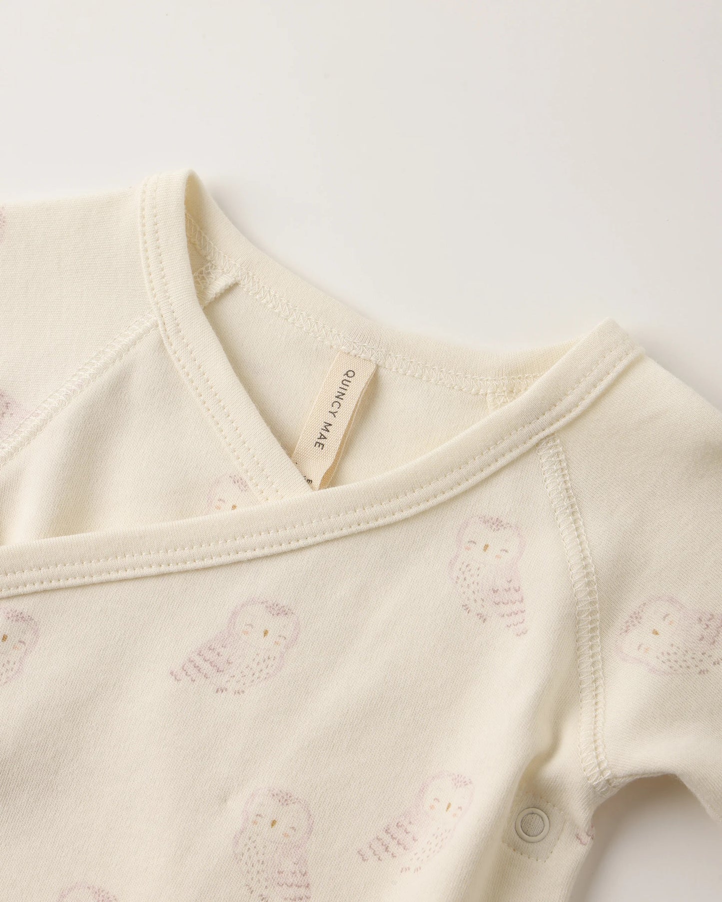 Side Snap Bodysuit + Pant Set || Snow Owls