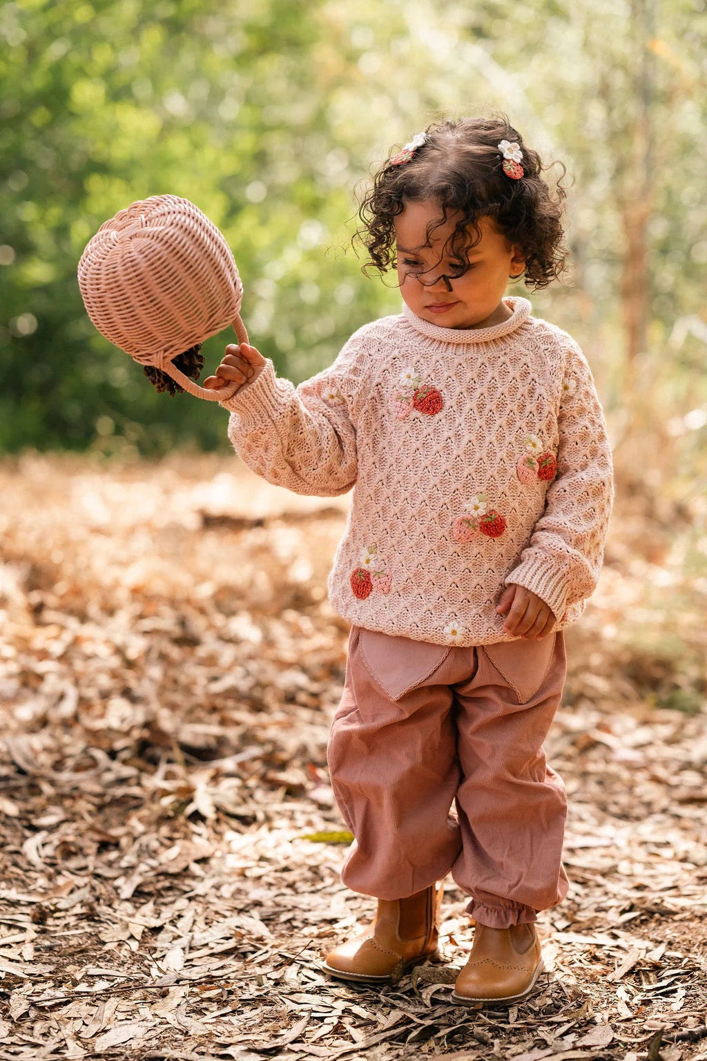 Wild Wawa Crochet Clip Set || Strawberry Daisy