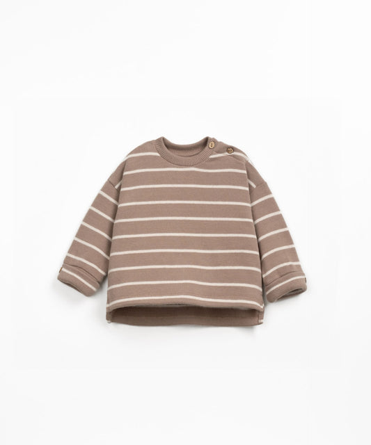 Striped Jersey Sweatshirt || Pencil