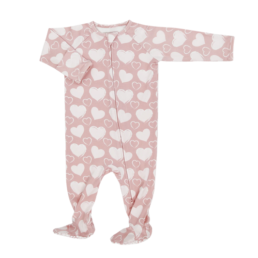 Bamboo Zipper Footie || So Much Love