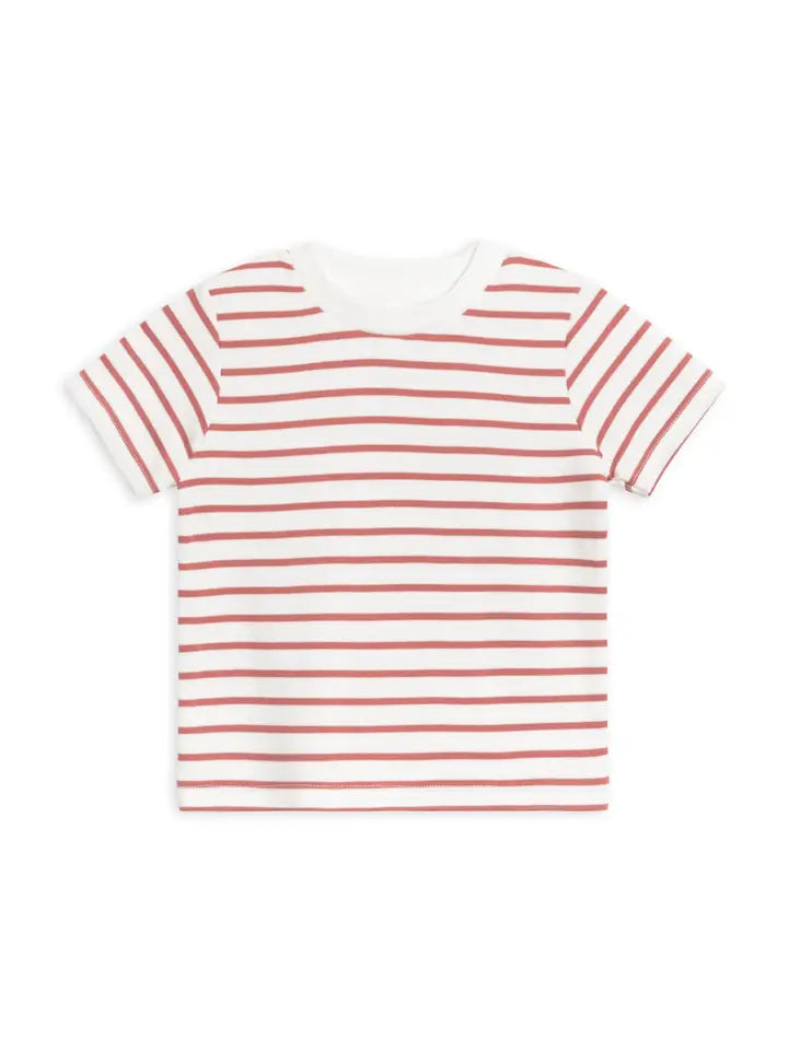 SHORT SLEEVE CREW LEE STRIPE BERRY