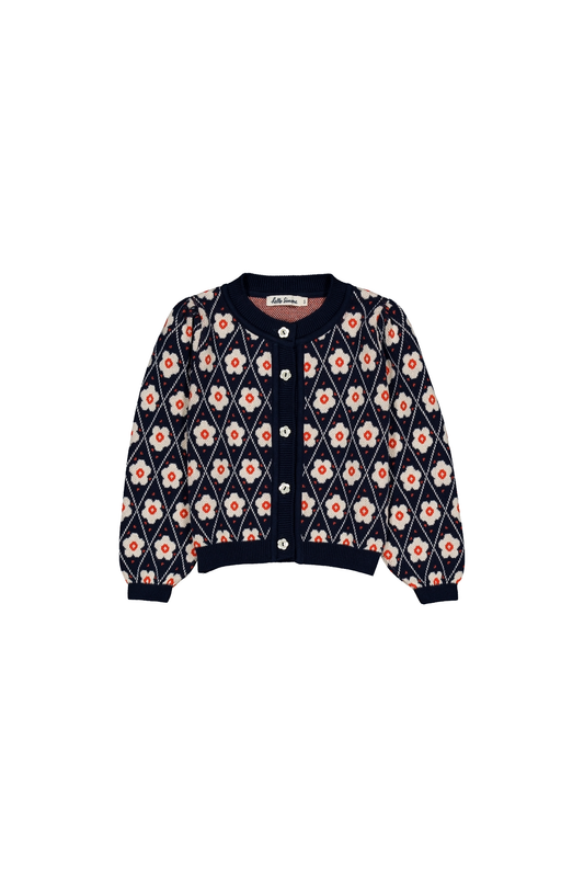 Lison cardigan || Navy Flower