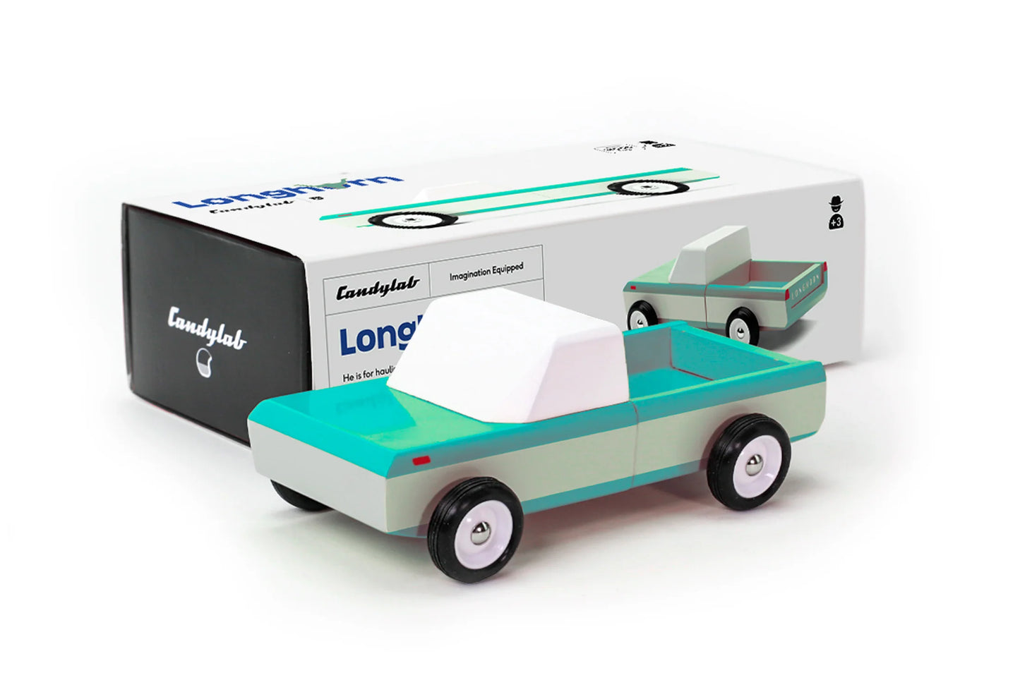 LONGHORN TEAL WOODEN TRUCK