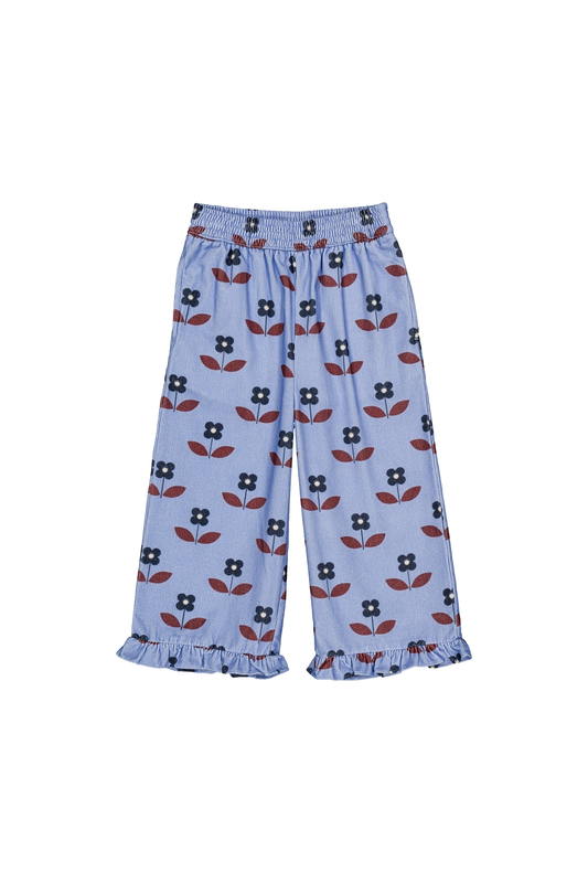Malika Pants || Flora Blue
