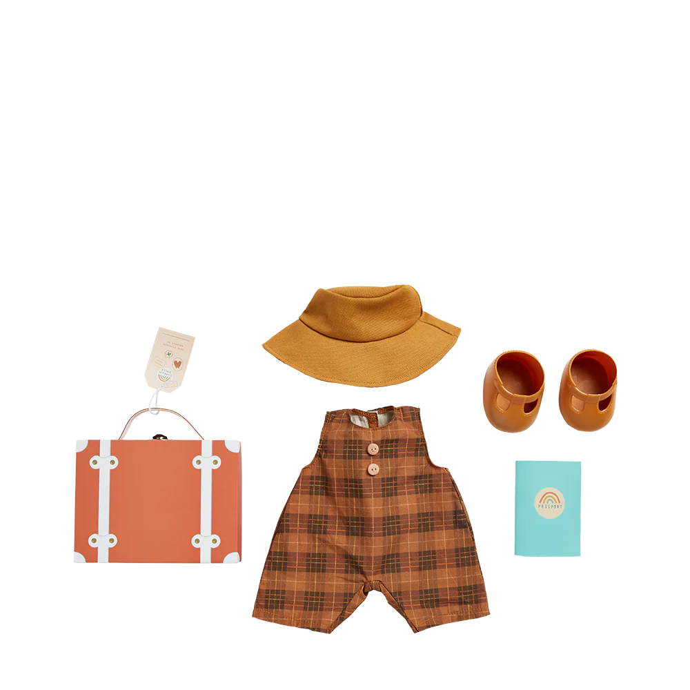 DINKUM DOLL TRAVEL TOGS APRICOT