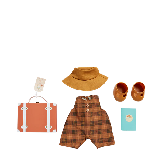 DINKUM DOLL TRAVEL TOGS APRICOT