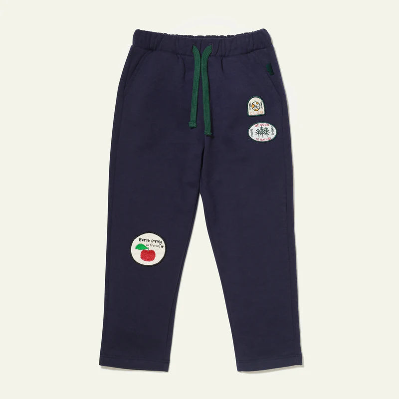 RECYCLED COTTON PATCH KID JOGGER