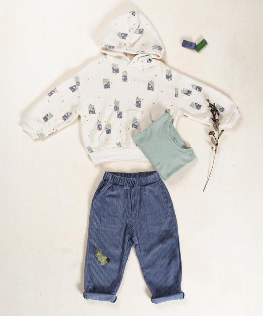 PLAY UP Sweatshirt w/Kangaroo Pocket  & Hood