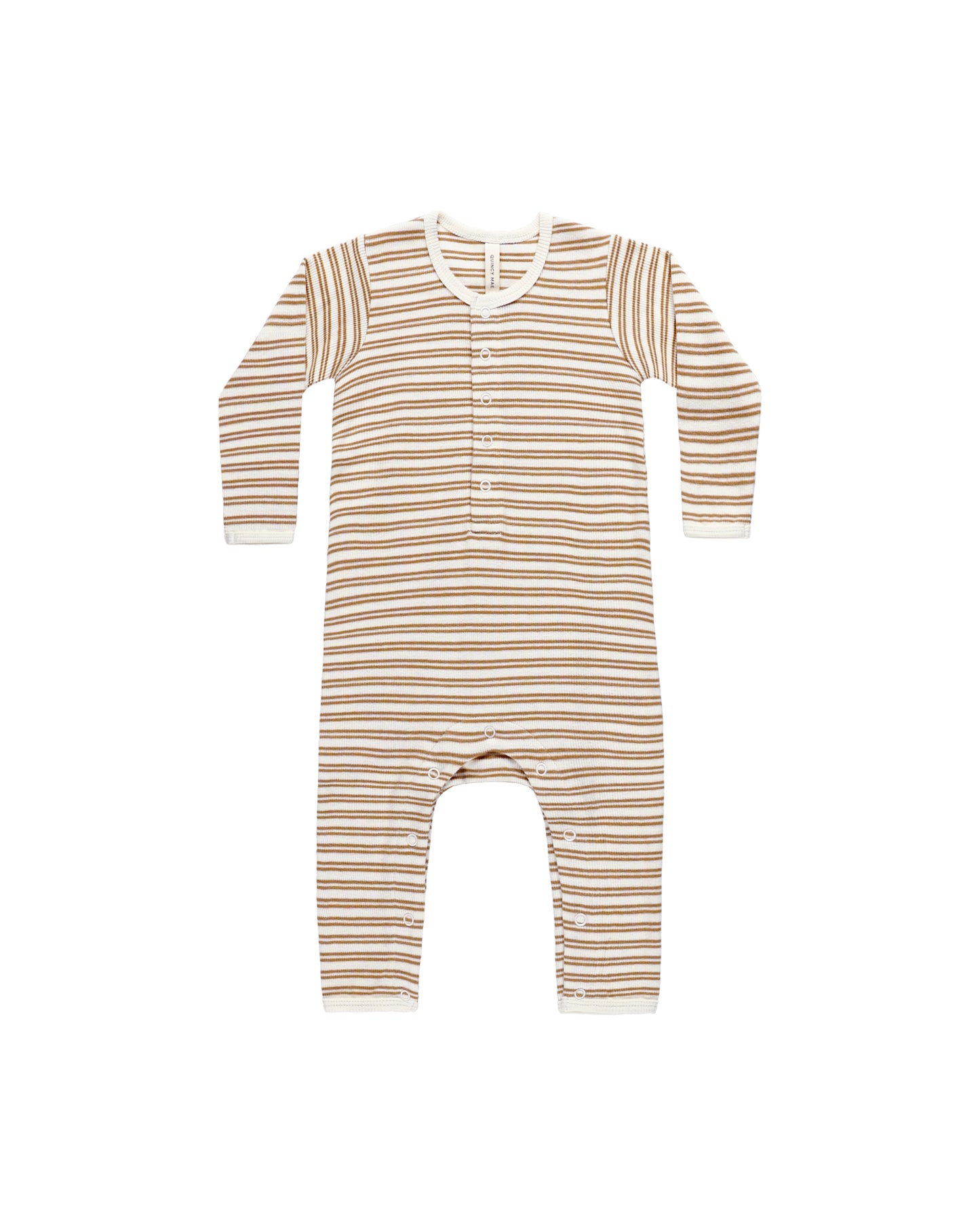 Ribbed Baby Jumpsuit Golden  Stripe