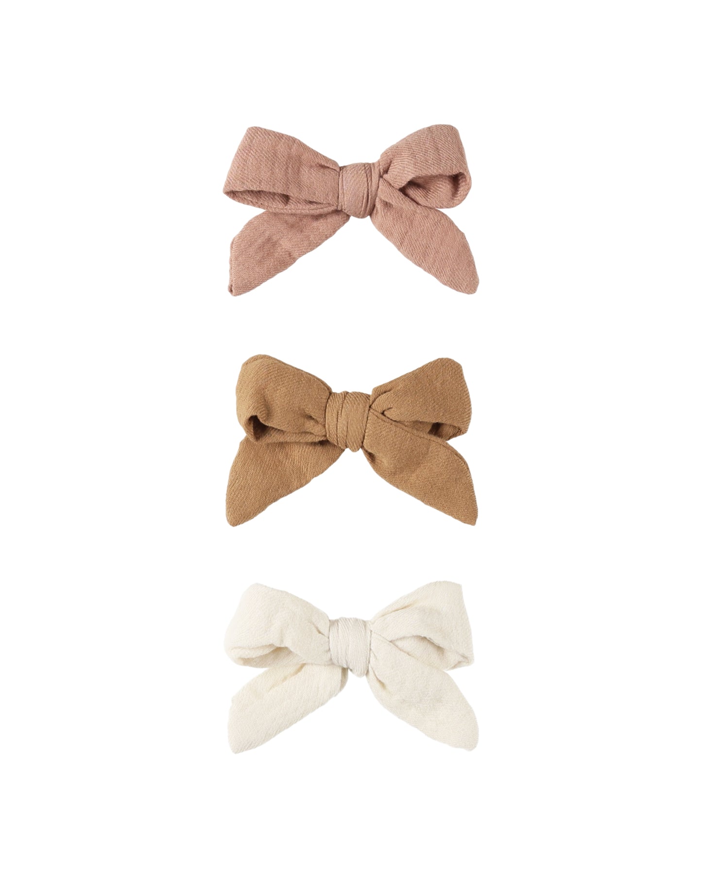 Hair Bow with Clip Set of 3