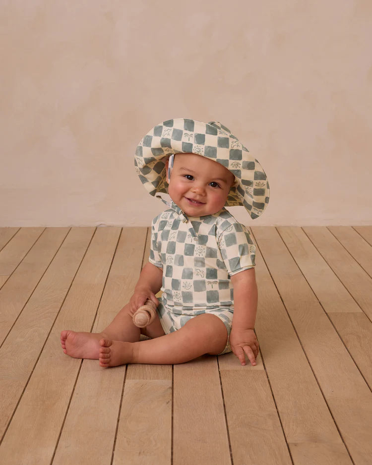 Shorty One-Piece Rashguard || Coastal Check