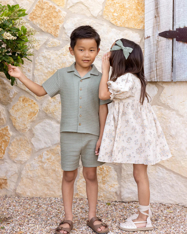 Lapel Collar Shirt || Eucalyptus