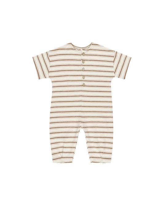 HAYES JUMPSUIT SADDLE STRIPE