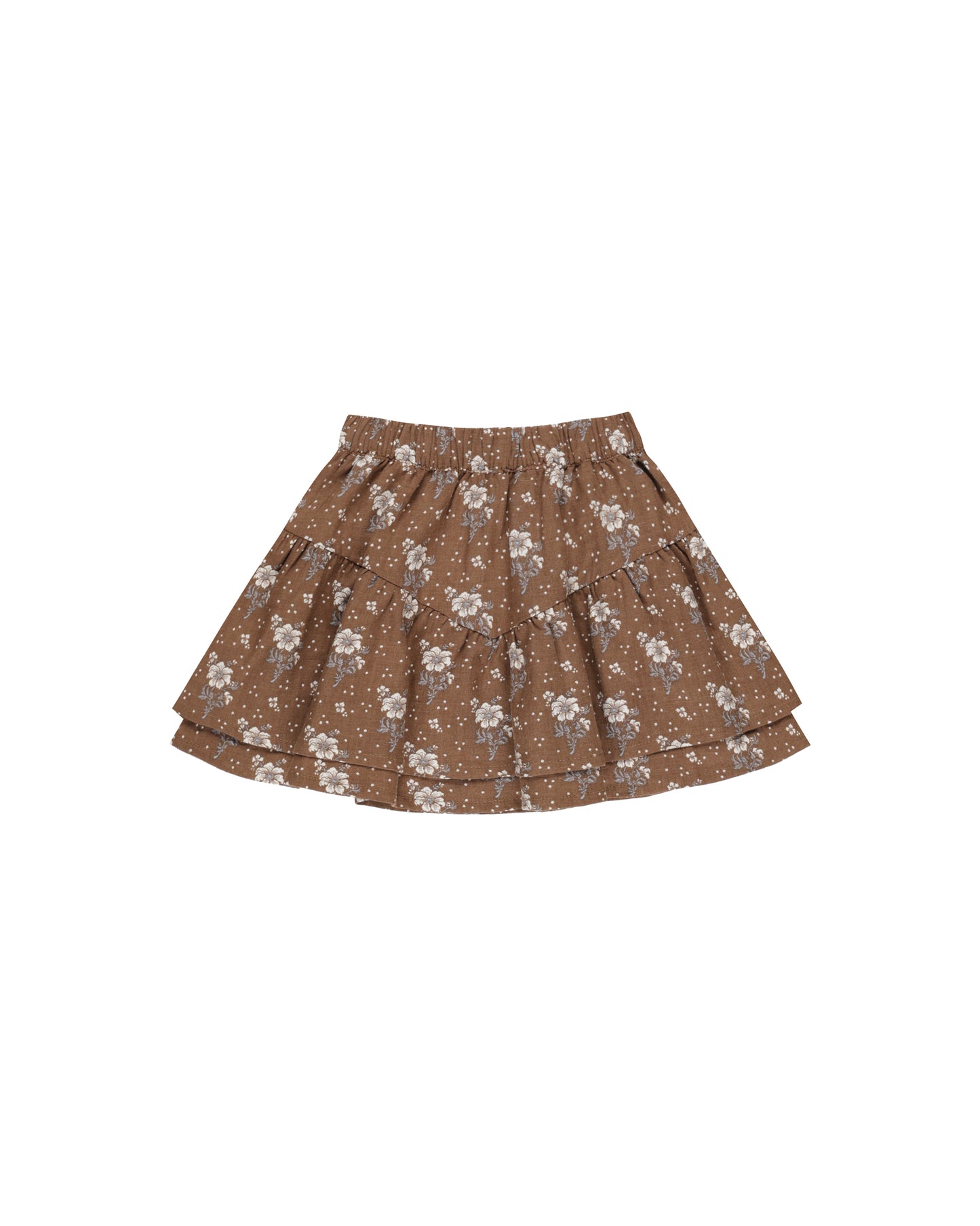 TIERED MINI SKIRT AUTUMN ROSE