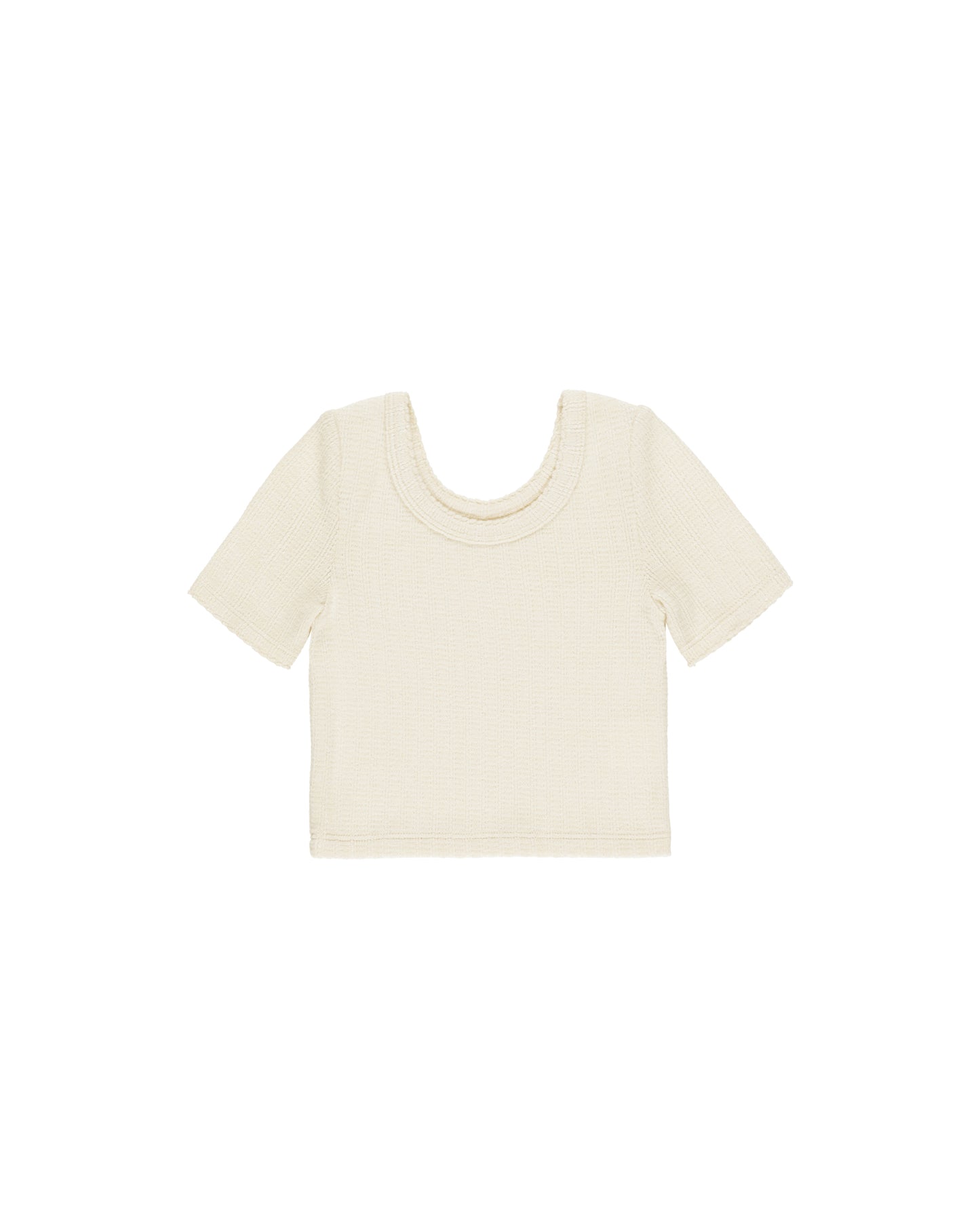 SCALLOP TEE NATURAL