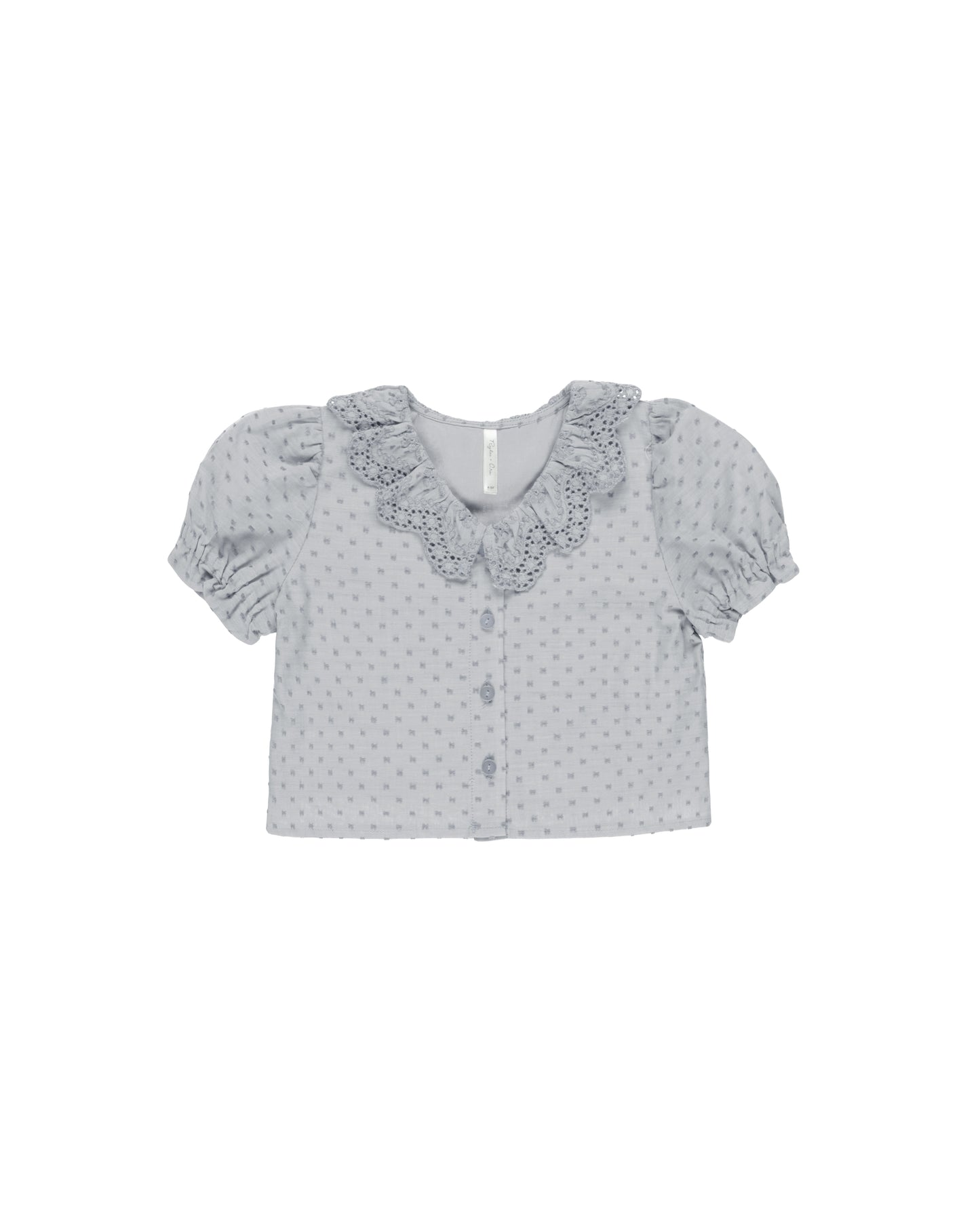 BELLA BLOUSE DUSTY BLUE