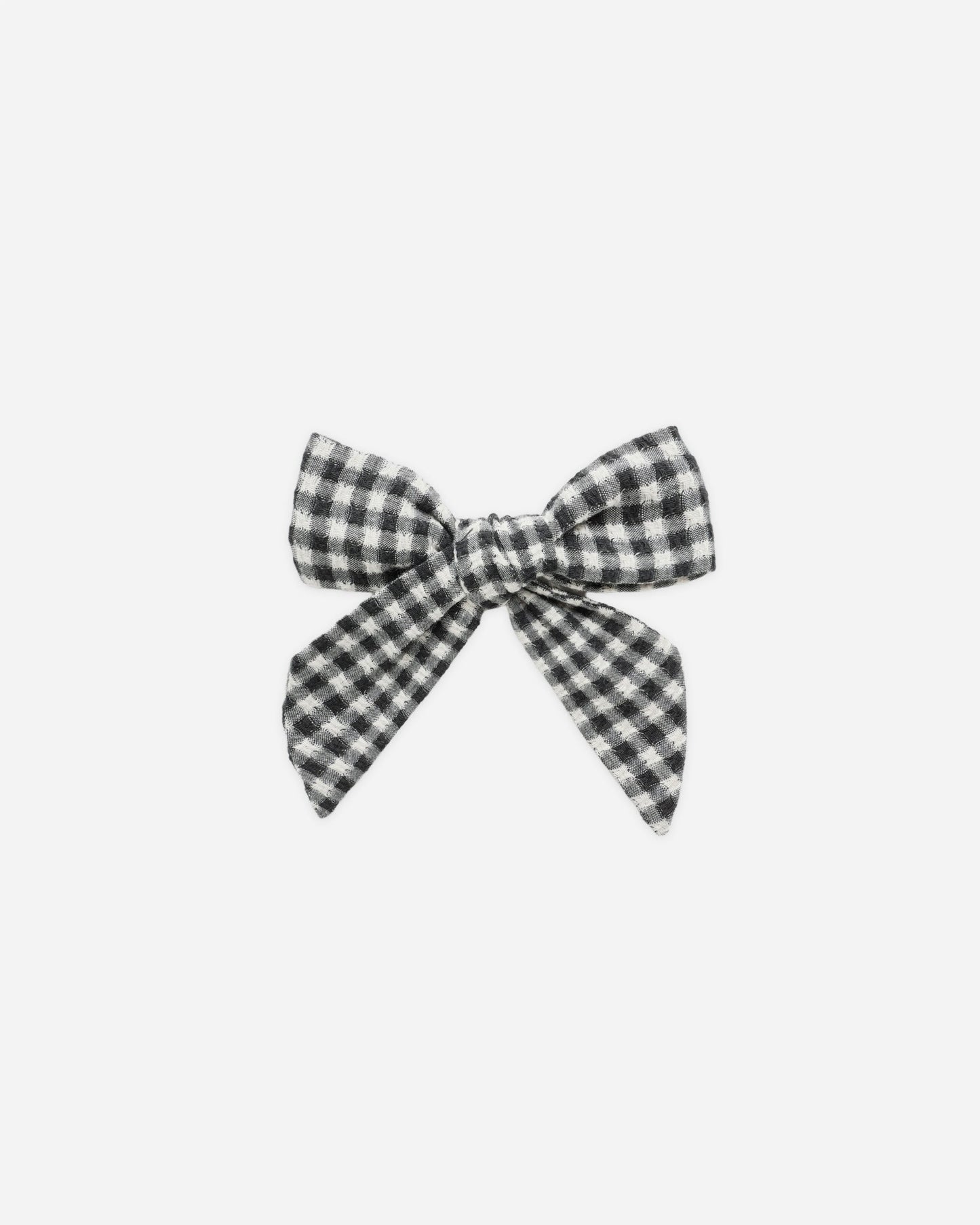 Bow || Black Gingham